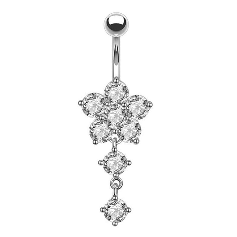 Puncture Jewelry  Belly Button Nail 5-piece Set Of  Belly Button Ring Europe And The United States New Belly Button