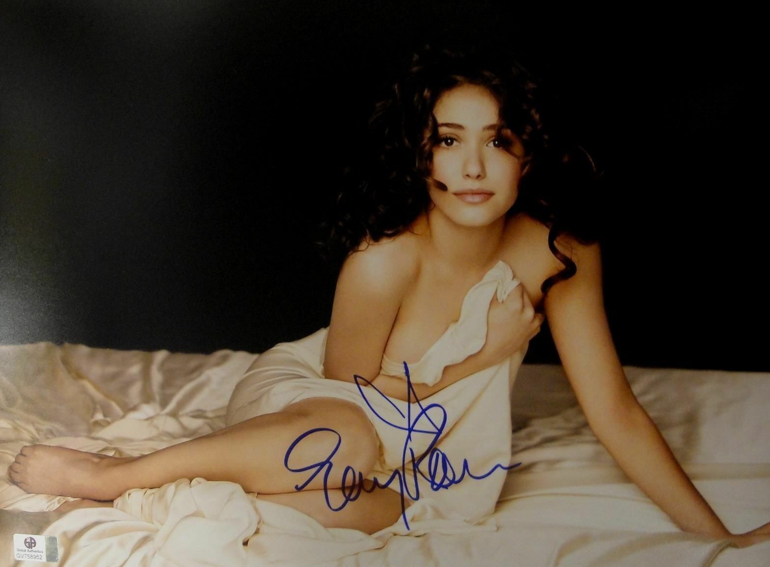 Emmy Rossum Hand Signed Autographed 11x14 Photo Poster painting Gorgeous Shameless JSA U16452