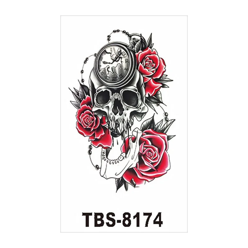 Temporary Tattoo Sticker for Women Stickers on the Chest Fashion Wolf Tiger Lion King Fake Waterproof Tattoos Woman Tatoo Body