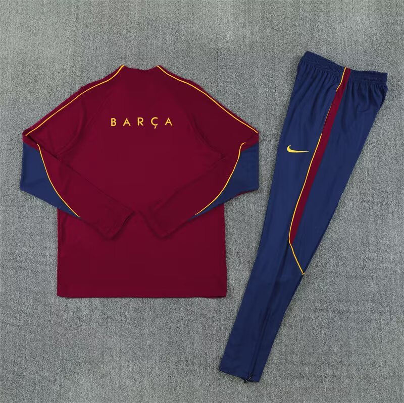 26/27 Barcelona Half-Pull Training Suit Jersey Set