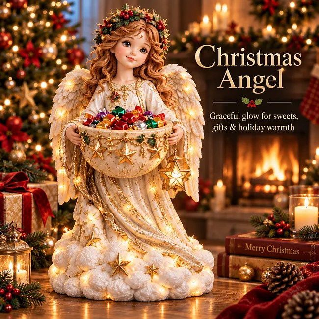 Christmas Angel Candy Bowl