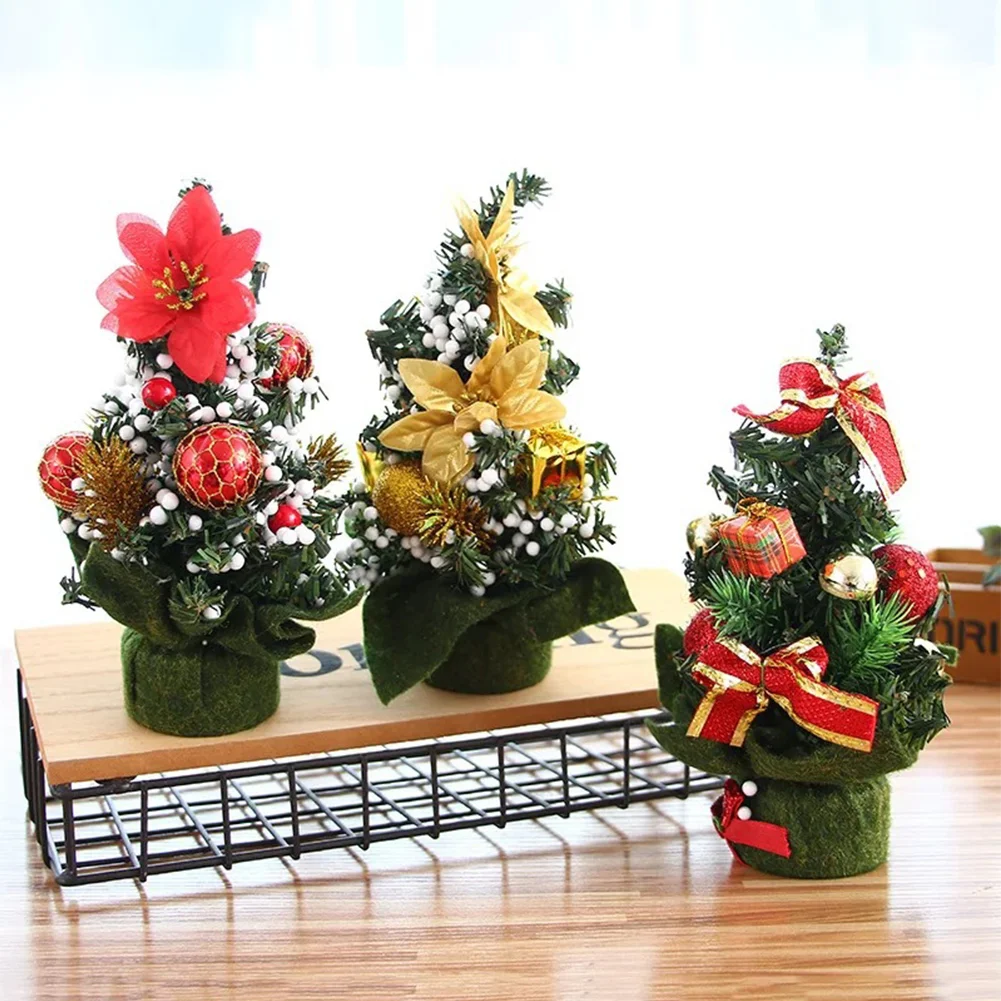 20cm Artificial Xmas Tree Great Gifts Tabletop Mini Tree Festival Party Supplies