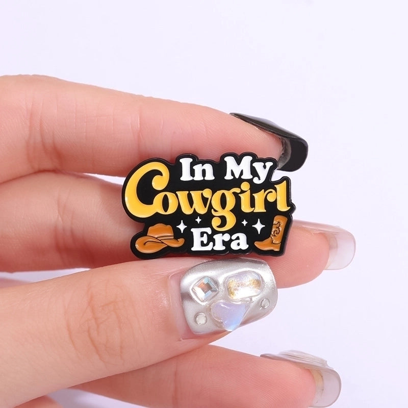 Cartoon Style Letter Alloy Stamping Stoving Varnish Plating Women’s Brooches