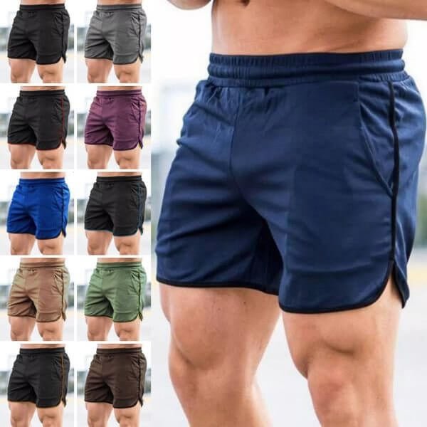 Men's Solid Color Sports Shorts