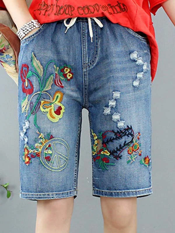 As Picture Casual Denim Pants
