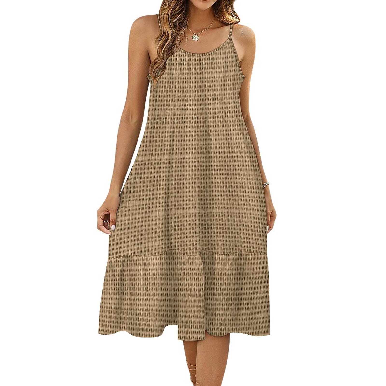 chinese dress ladies Black Western Geometric Print 3/4 Sleeve Loose Midi Dress main image 1