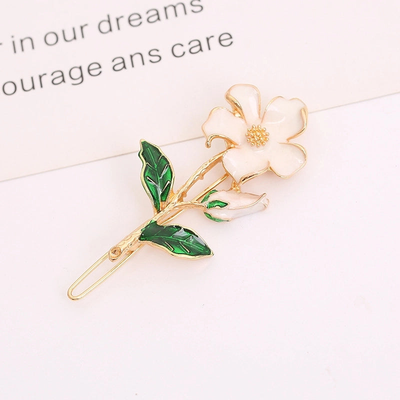 Women’s Minimalist Korean Style IG Style Flower Alloy Hair Clip Hair Tie
