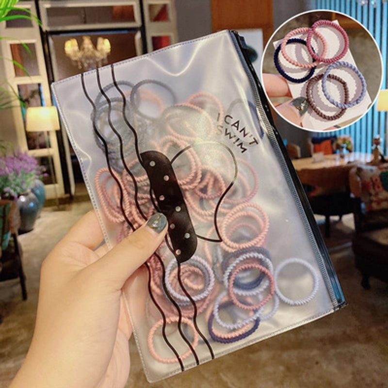 Hair Tie Rubber Band Female Small Hair Band Children’s Hair Rope Hair Rope Girl Baby Rubber Band Does Not Hurt Hair Elastic Good Simple