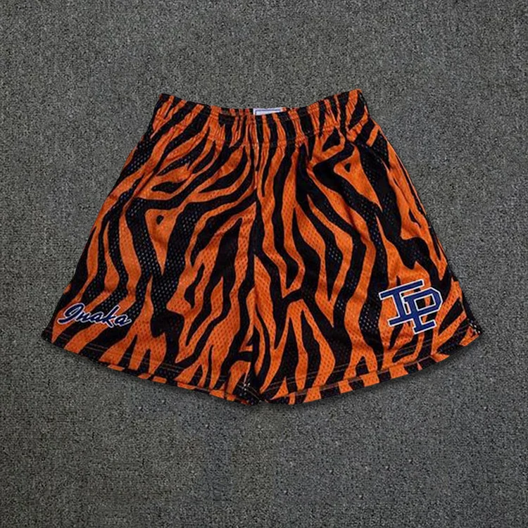 Sopula Tiger Stripe Print Mesh Shorts