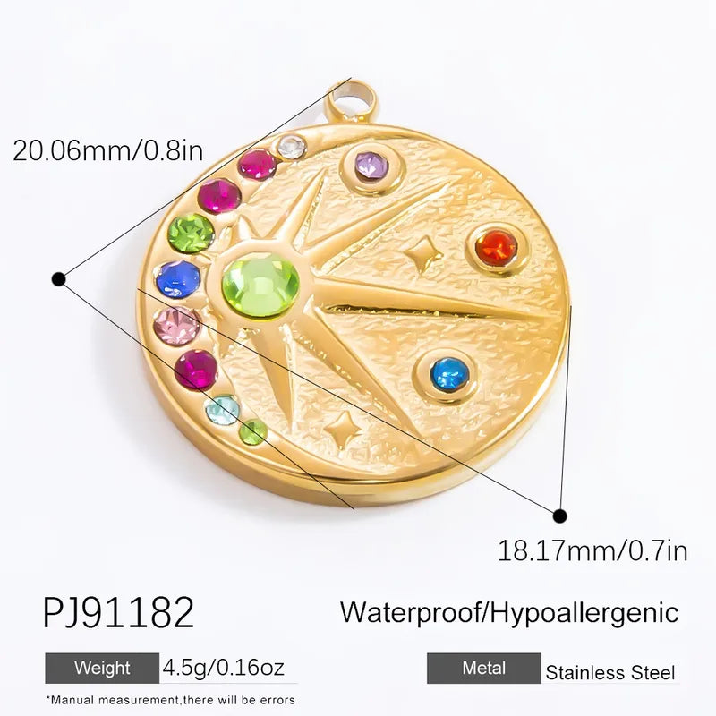 1 Piece 11.1*11.2MM 15.7*17MM 304 Stainless Steel Heart Shape Pendant Chain Jewelry Accessories