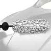 2pcs Wheel Barrel Brush Microfiber Wheel Cleaner Brush Removable Cover Auto Tire Cleaning Scrubber Auto Accessories for Car Maintenance Vehicle Wash Tool (black)
