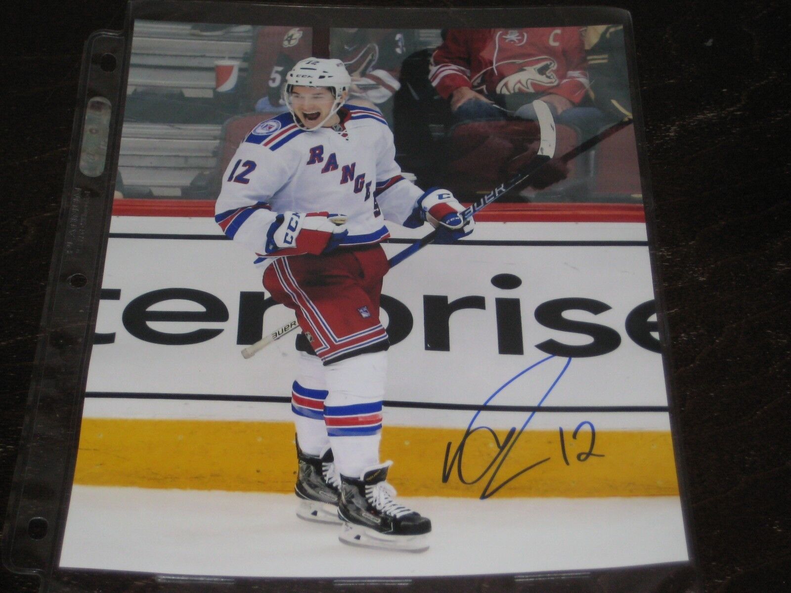 MATT PUEMPEL autographed NY NEW YORK RANGERS 8x10 Photo Poster painting