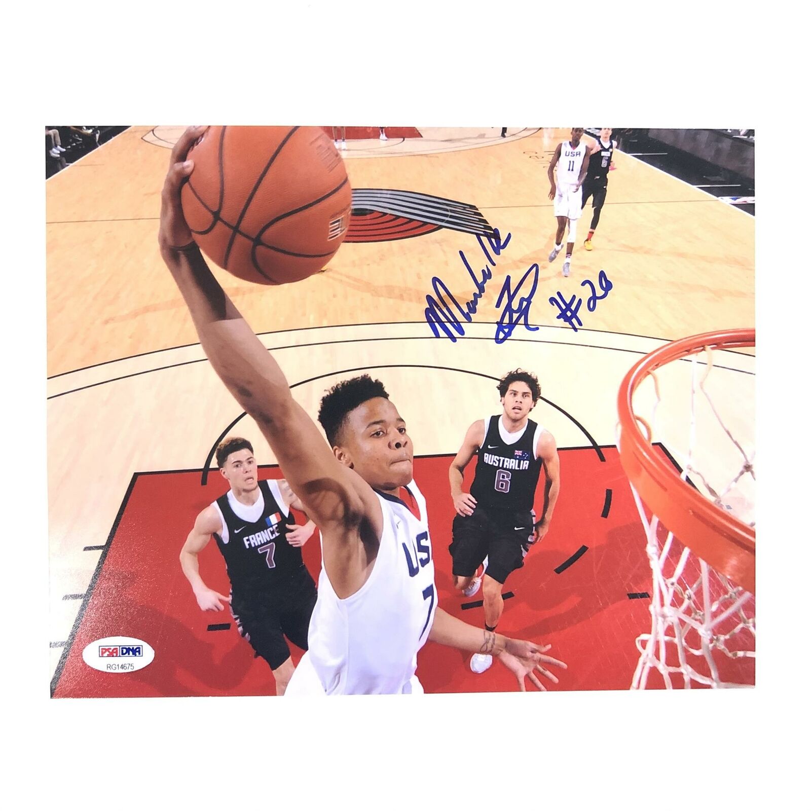 Markelle Fultz signed 8x10 Photo Poster painting PSA/DNA Washington 76ers Orlando Magic Autograp