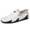 New style slip-on trendy British casual leather shoes