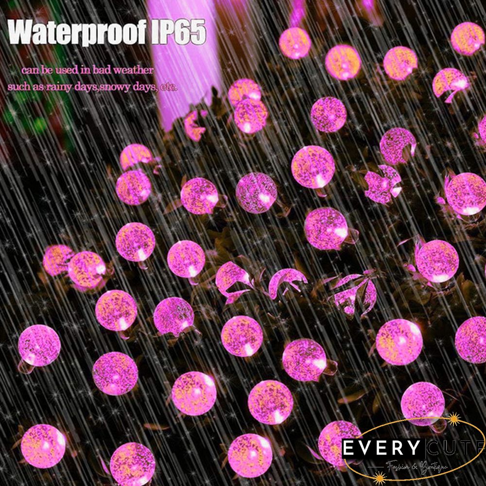 Solar String Lights Garden Outdoor String Lights Waterproof Crystal Ball Fairy Lights, Decoration Lighting for Home,Garden,Patio,Yard, Halloween,Christmas