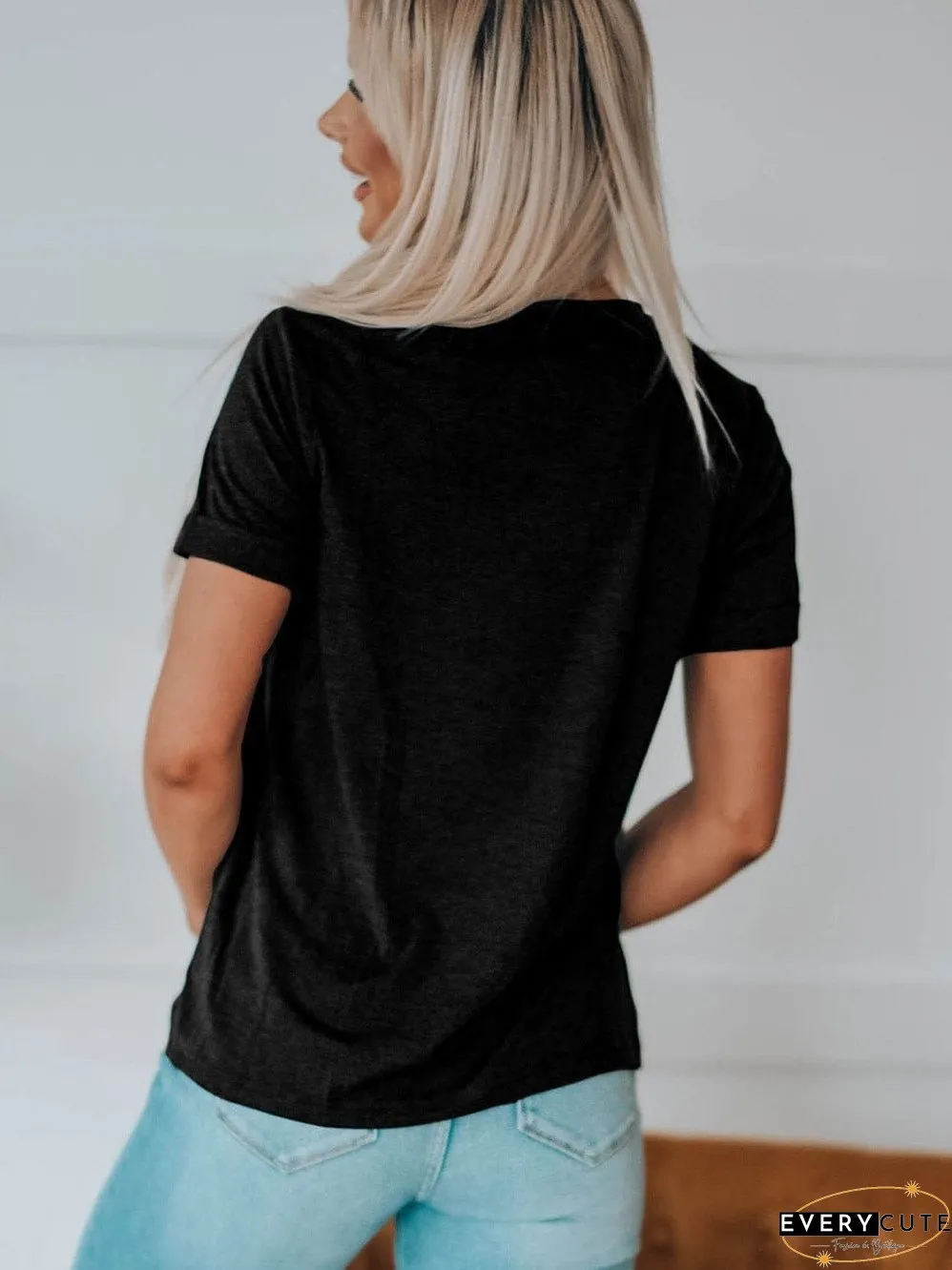 NASHVILLE Rock & Roll Guitar Graphic Print Top