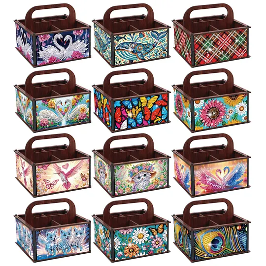 Calendario Da Tavolo 2026 Diamond Art Painting Fai Da Te, Con 12 Motivi Floreali, Kit Completo Con Diamantini E Attrezzi, Dimensioni 23x19 Cm, Per Decorazione Casa E Ufficio