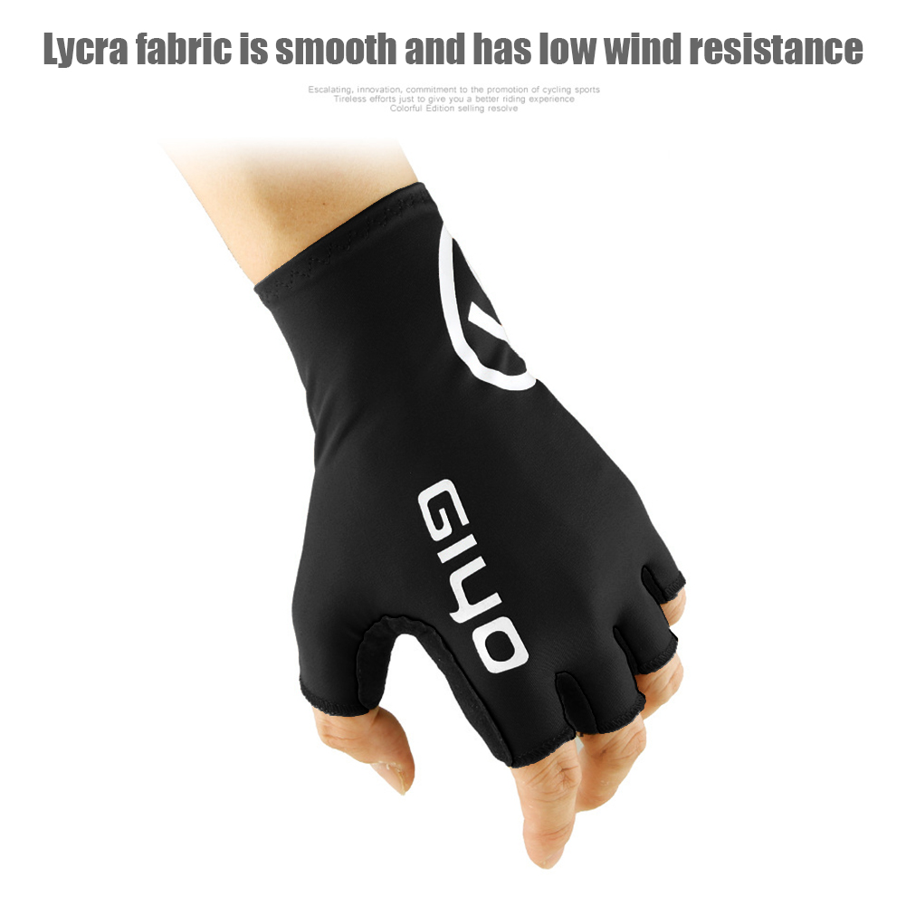 

Anti-slip Half Finger Gloves Breathable Shockproof Sports MTB Bike Gloves, Black, 501 Original