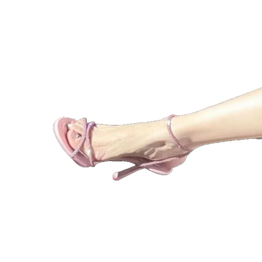 Breakj Breakj Fairy Pink Sandals 2025 New Water Drill Sexy High Heel Sandals 9Cm Fine Heel