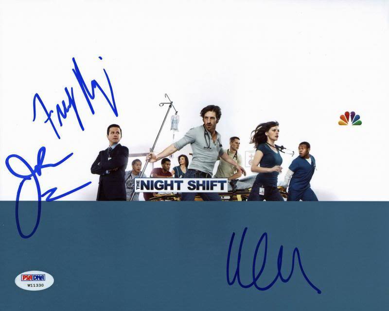 The Night Shift Cast (3) Rodriguez, Lemon & Leung Signed 8X10 Photo Poster painting PSA #W11330