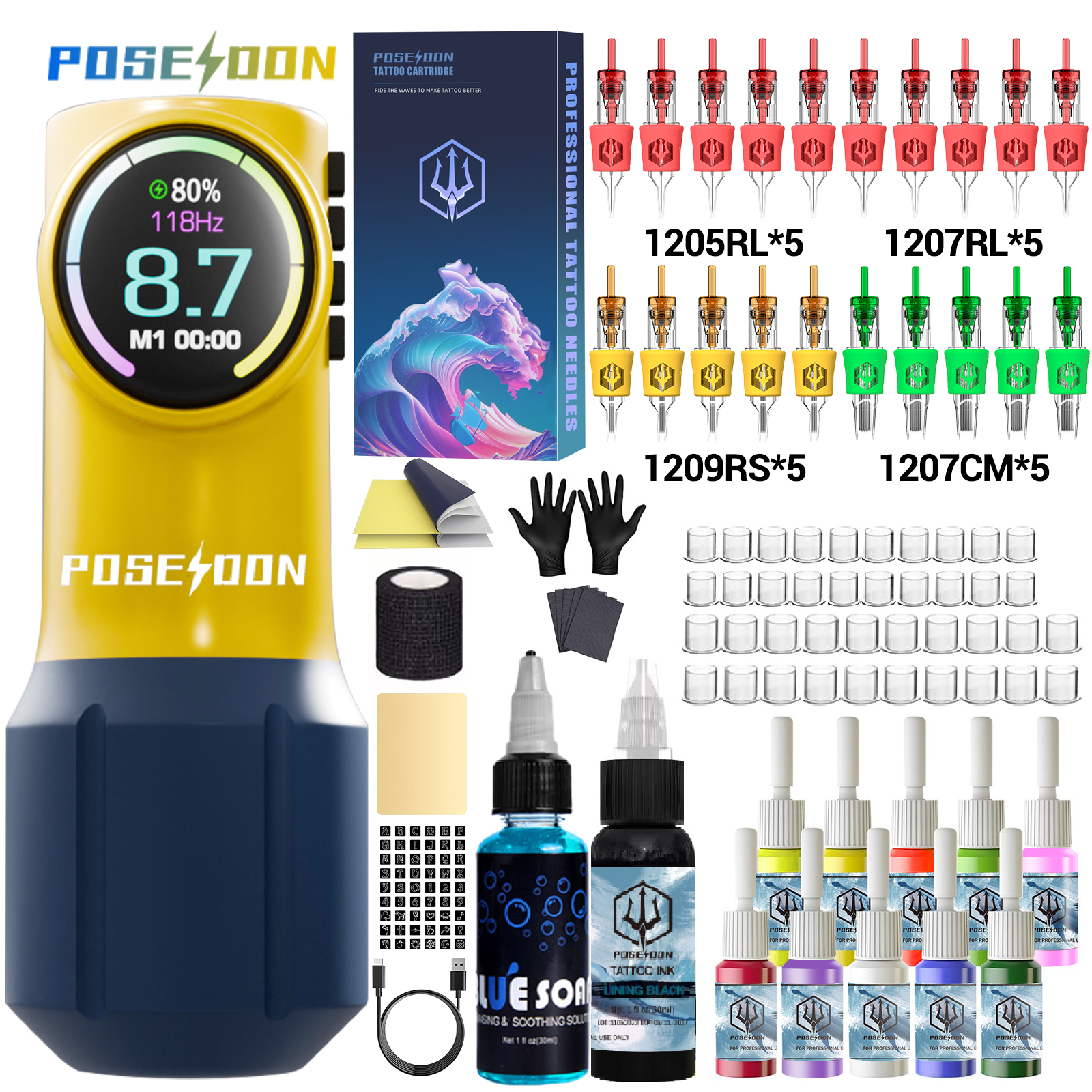 POSEIDON Tattoo Gun Kit  Poseidon Tattoo Official