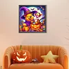 Halloween Winnie Puuh - runder Bohrer Diamantmalerei - 45*45cm (teilweiser Bauchbohrer)