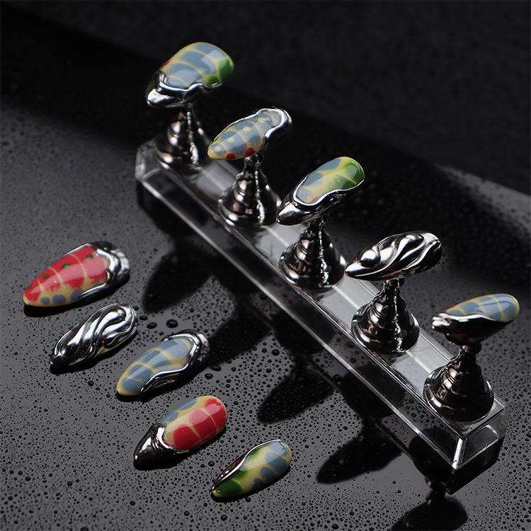 Millennial Punk Metal Texture Nail Stickers (M)