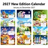 Diamond Painting Fireworks Goblin 2027 Paper Calendar Monthly Flip Tabletop Calendar Kit