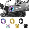 Titanium Alloy Crank Bolt Locking Screw W/ Bike Crank Arm Cap Fixing Crank Screw