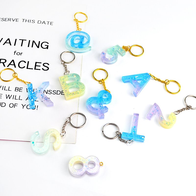 Alphabet Resin Silicone Molds Backward