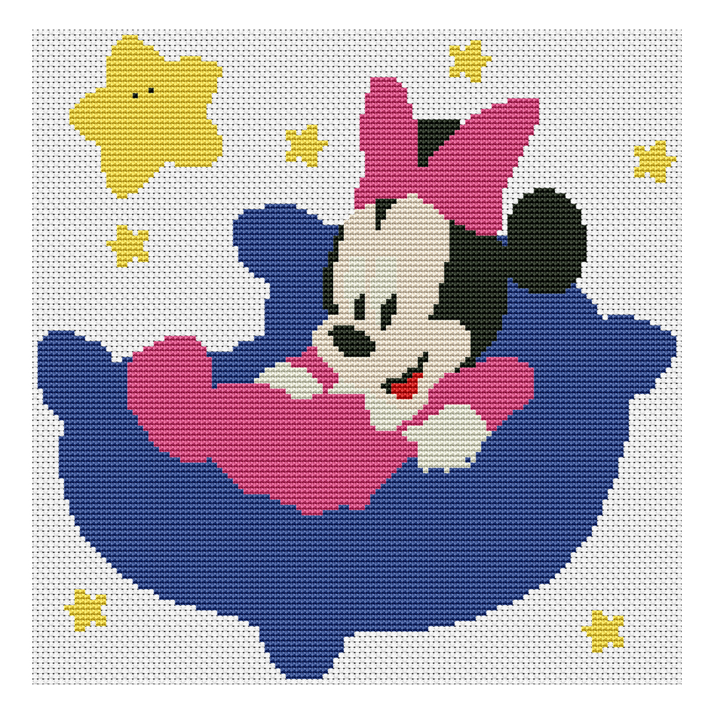 

Cartoon - 11CT Stamped Cross Stitch - 35*35CM, 501 Original