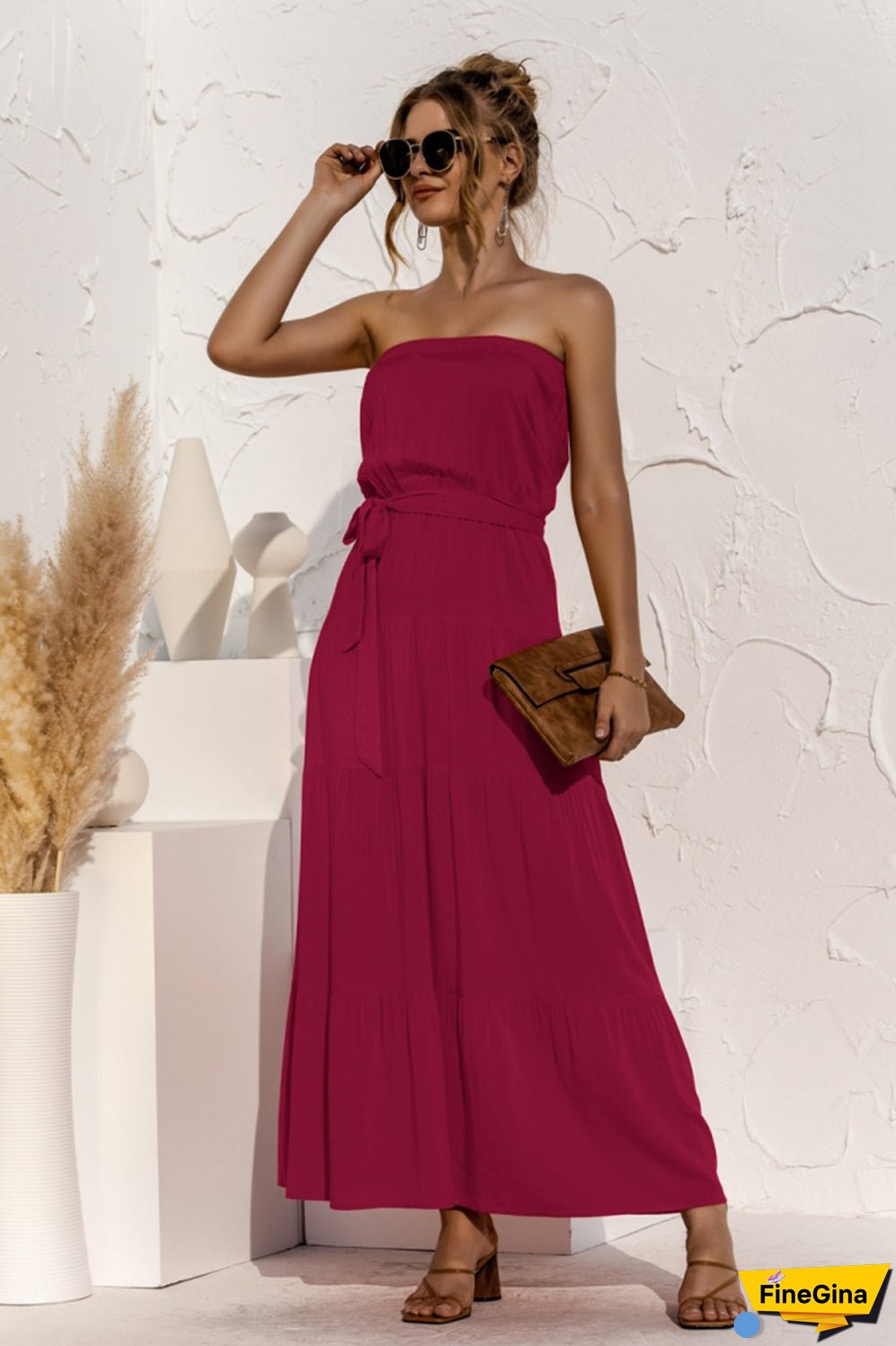 Off-Shoulder Long Dress