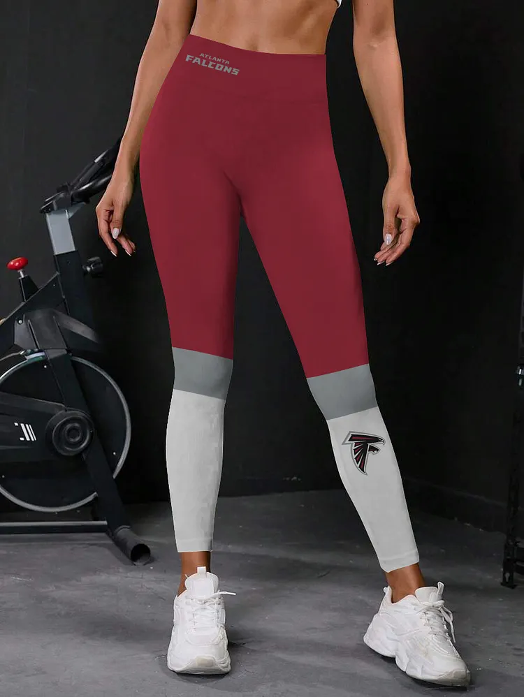 Atlanta Falcons High Waist Push Up Printed Leggings