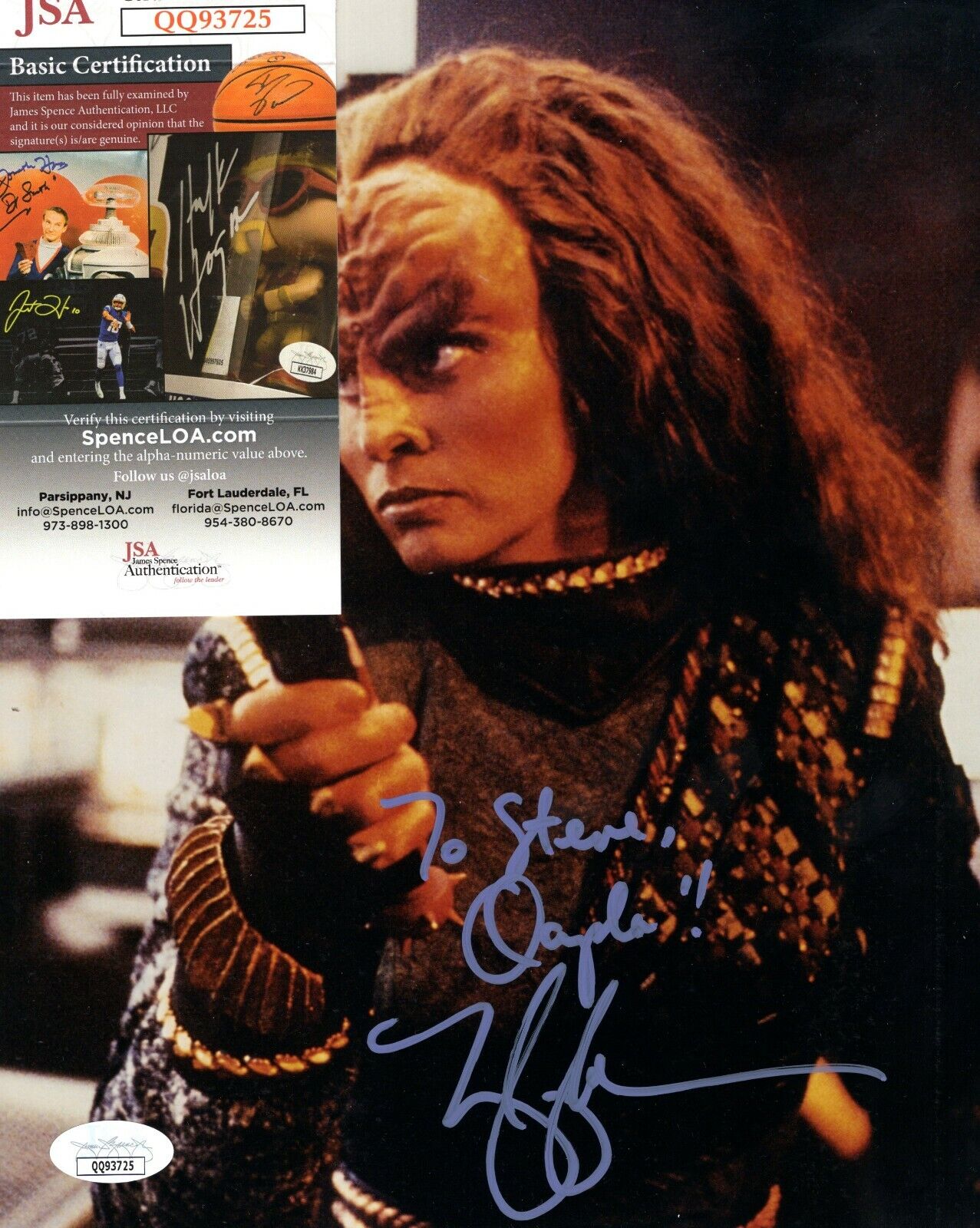 Mary Kay Adams Deep Space 9 Actress Hand Signed Autograph 8x10 Photo Poster painting w/ JSA COA