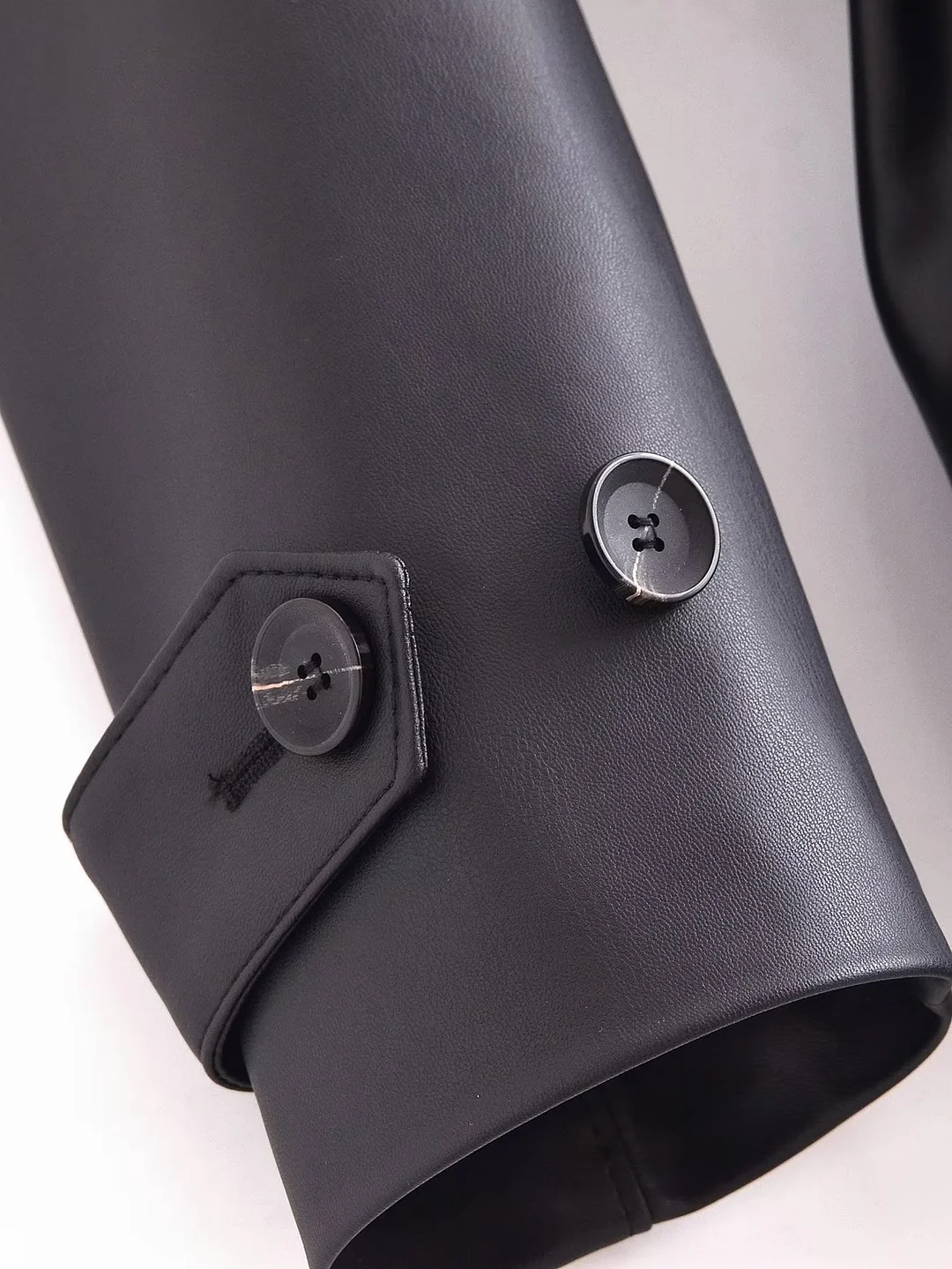 MERUMOTE Faux Leather Short Trench Coat Sexy Cool Girl Jacket-MERUMOTE