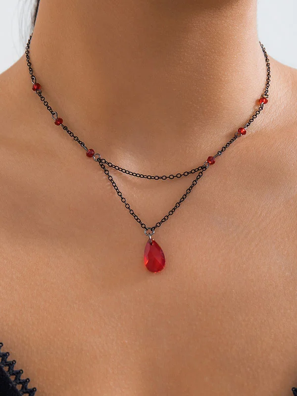 Geometric Double Layered Necklaces Accessories