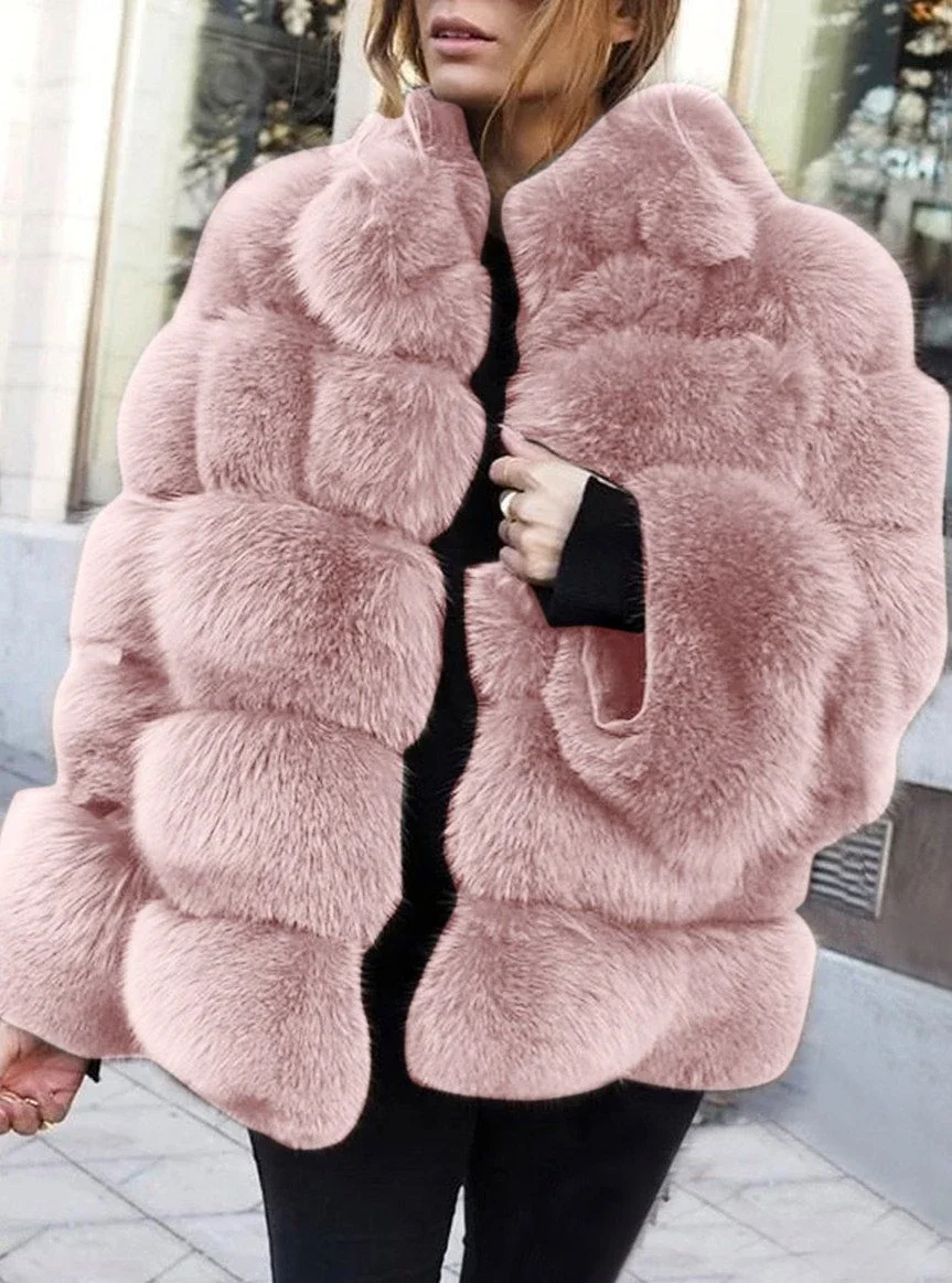 New Women Chic Vintage Fur Leather Warm Jacket Coat | IFYHOME