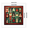 Christmas Tree Snowman-14CT Stamped Cross Stitch 40*40cm/15.75*15.75in