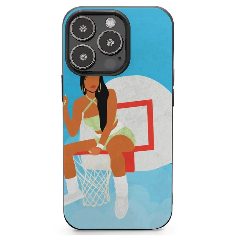 Hoops Mobile Phone Case Shell For IPhone 13 and iPhone14 Pro Max and IPhone 15 Plus Case - Heather Prints Shirts