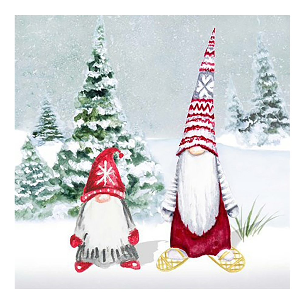 

Snow Gnome - Round Drill Diamond Painting - 40*40CM, 501 Original