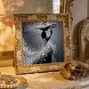 Pearl Lady Silhouette 5D DIY Diamond Art Painting Kit Partial Drill 30x30cm