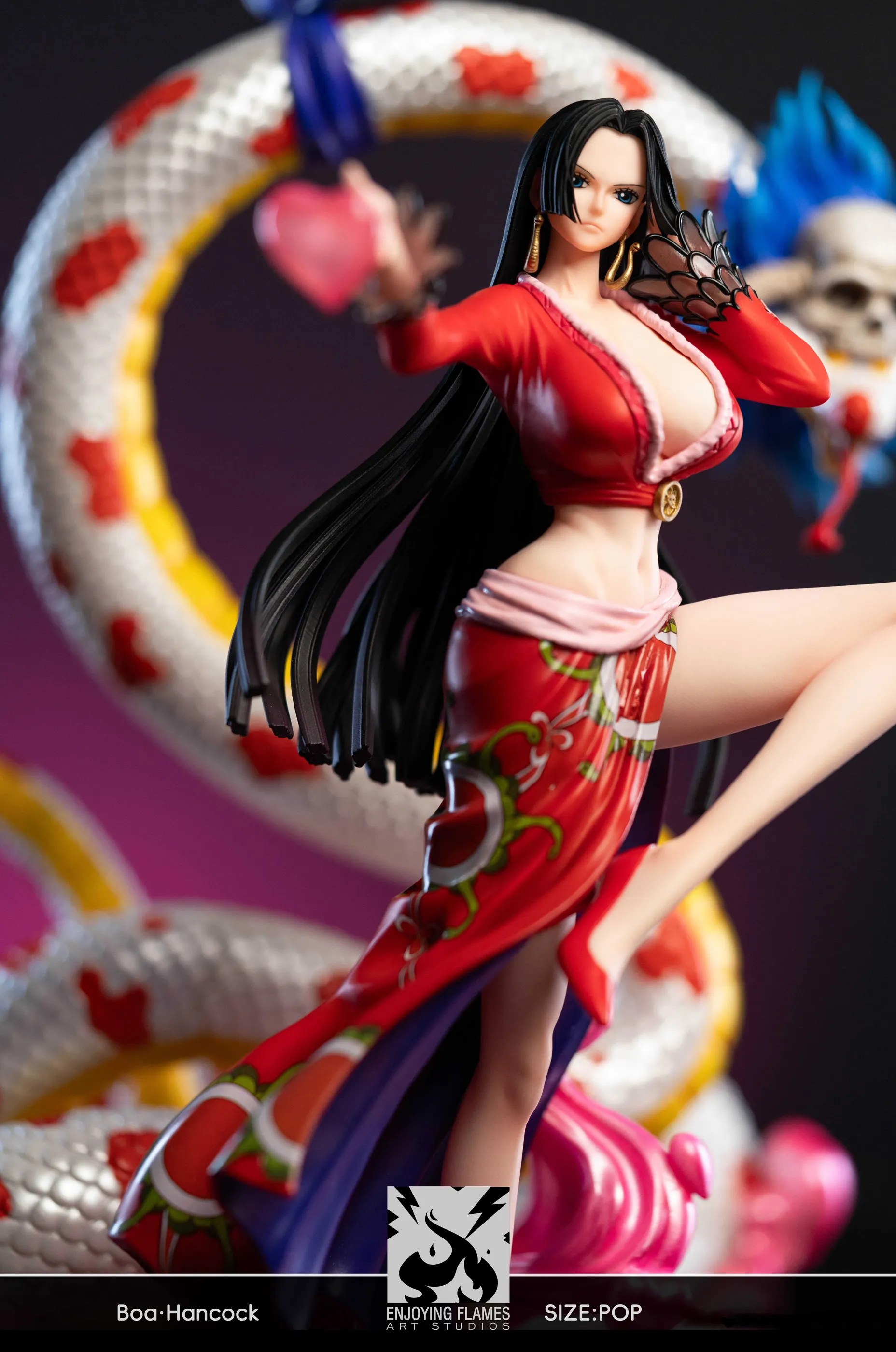 POP Scale Boa Hancock - ONE PIECE Resin Statue - Enjoying Flames