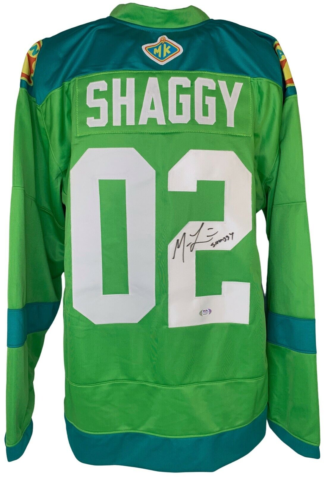 Matthew Lillard autographed signed inscribed jersey Scooby Doo PSA COA Shaggy