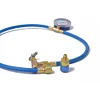 Car AC Air Conditioning R134A Refrigerant Recharge Hose w/ Pressure Gauge