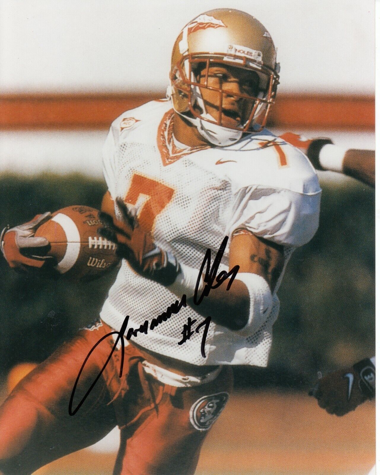 Laveranues Coles #0 8x10 Signed Photo Poster painting w/ COA Florida State Seminoles