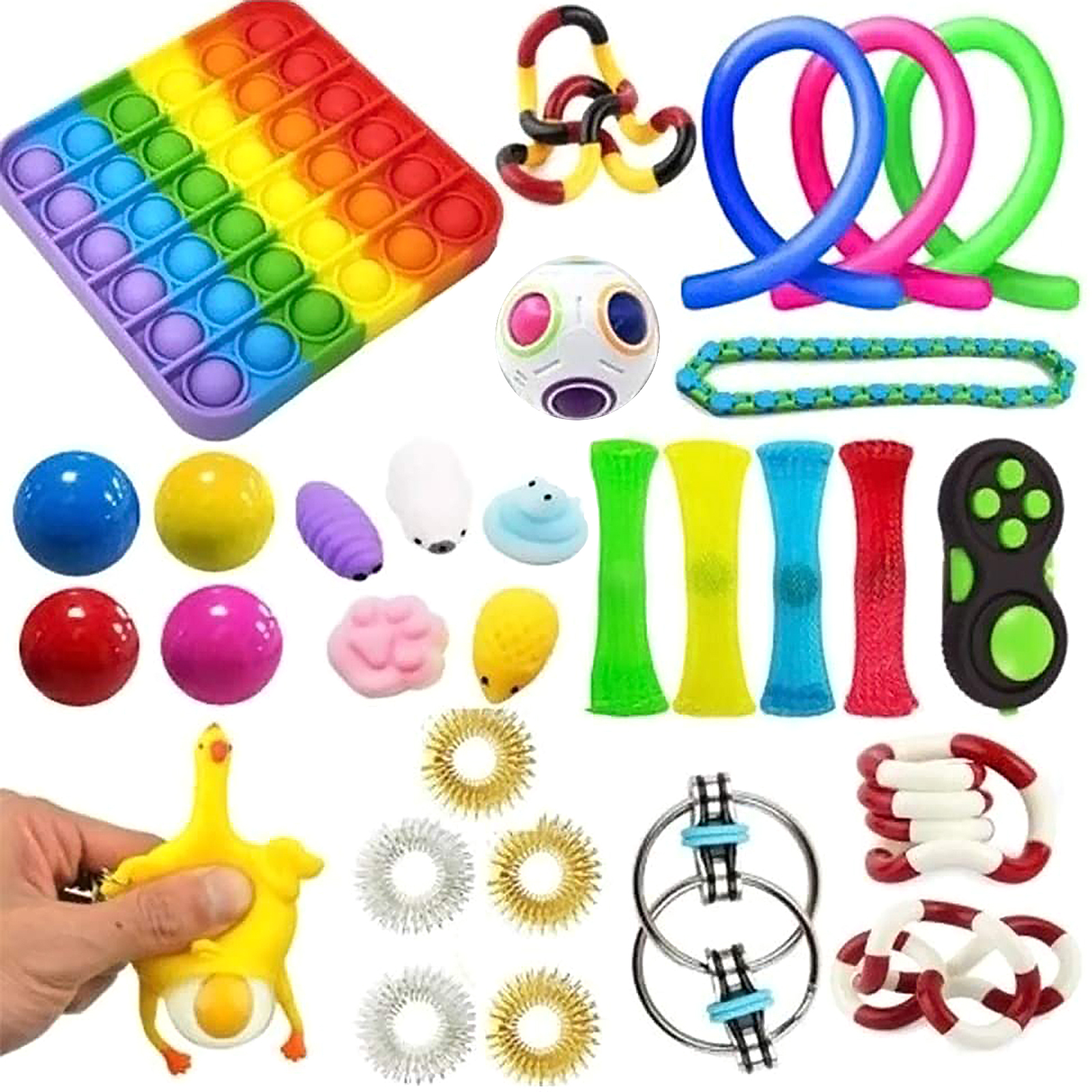 

Stress Relief Sensory Fidget Toys Set, 501 Original