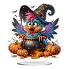 DIY Pumpkin Bird Acrylic Diamond Painting Desktop Ornaments