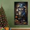 Diamond Painting -DIY Round Partial AB Drill Candlestick and Owl(45x75cm)
