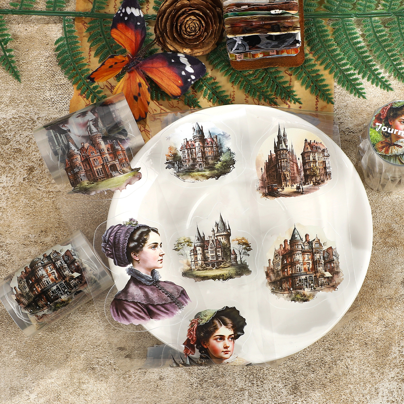 PET 테이프 - 60mm*200cm 빈티지 성 캐릭터