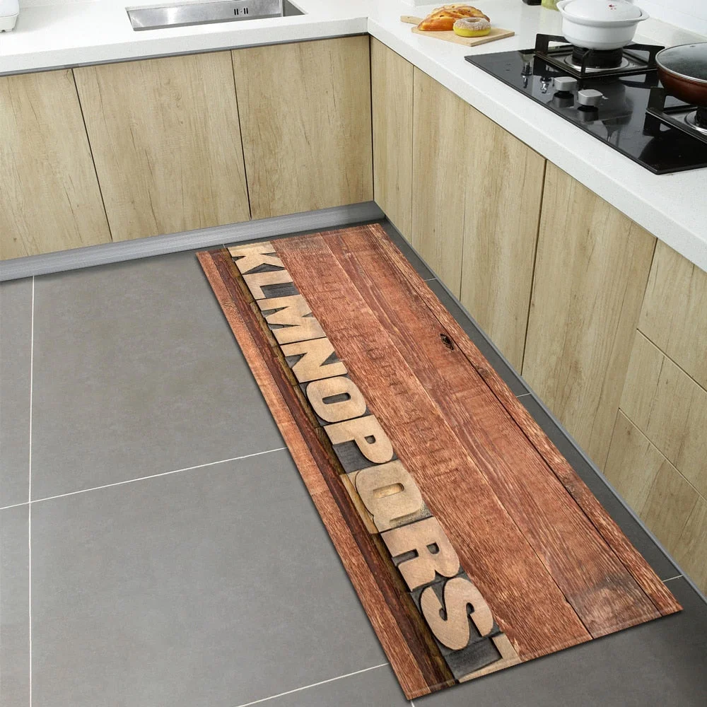 Modern Kitchen Mat Home Entrance Doormat Bedroom Living Room Floor Decoration Carpet Hallway Balcony Bathroom Anti-Slip Long Rug